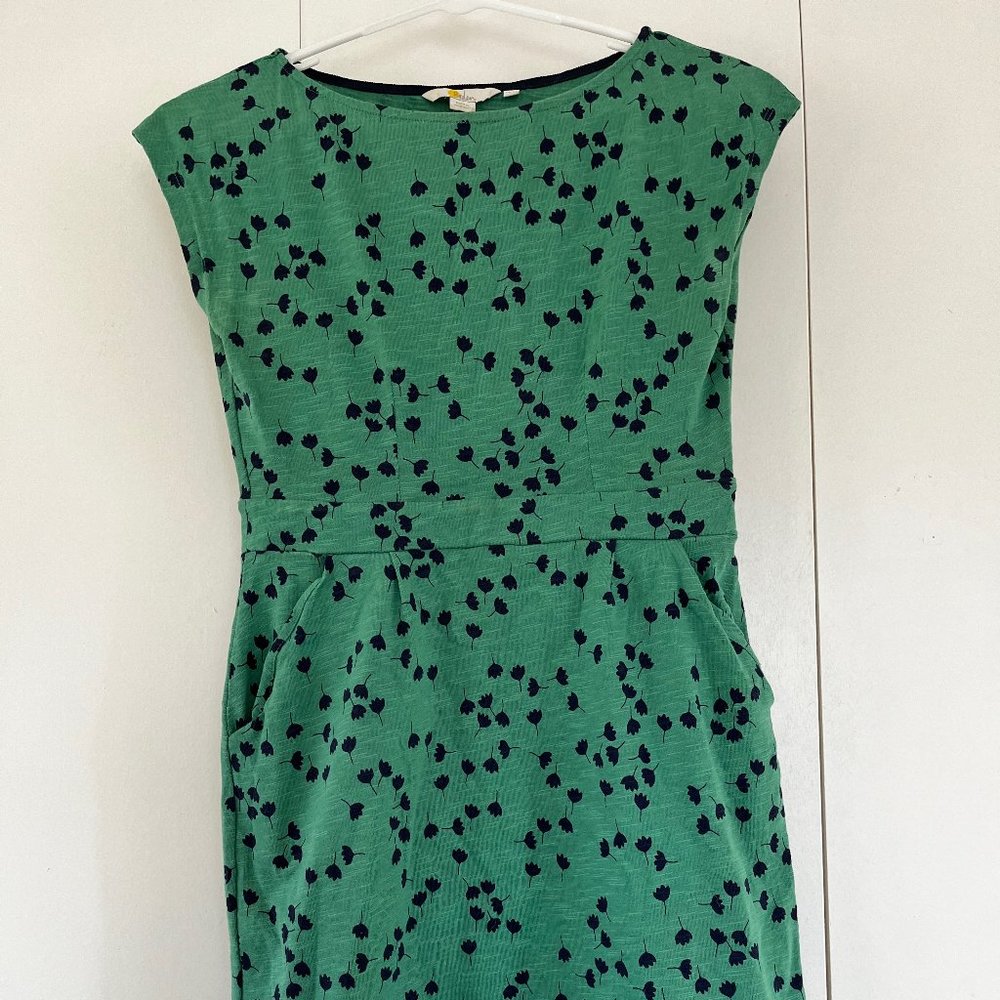 Boden Green and Blue Florrie Jersey Dress